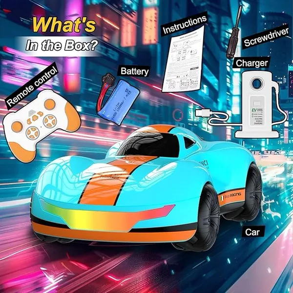 High-Speed RC Drift Car 1:16 with Self-Spray Infinity Color Lamp - view 5