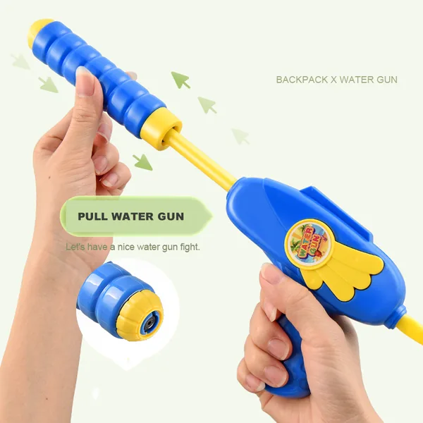 YT00004 Songkran Kids Toy Gun Backpack Pull Water Gun Watering Blast