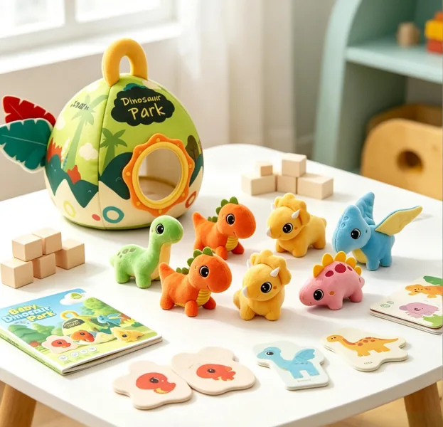 Plush Dinosaur House with Mini Dinosaur Plush Toys - view 2