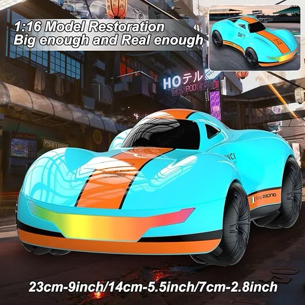 High-Speed RC Drift Car 1:16 with Self-Spray Infinity Color Lamp - view 6
