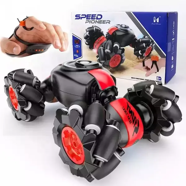 2.4G Remote Control 360 Rolling Double Side Stunt Car with Watch - view 3