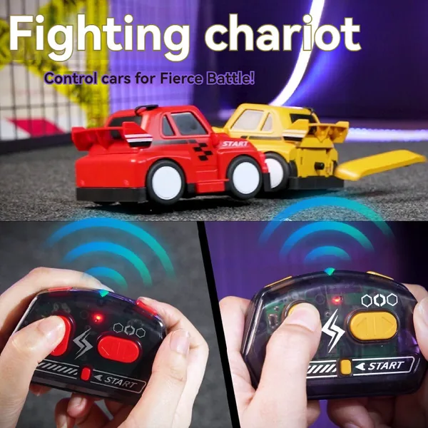 2.4G Coches de Choque RC Two-Player Battle with Lights and Sound - view 2
