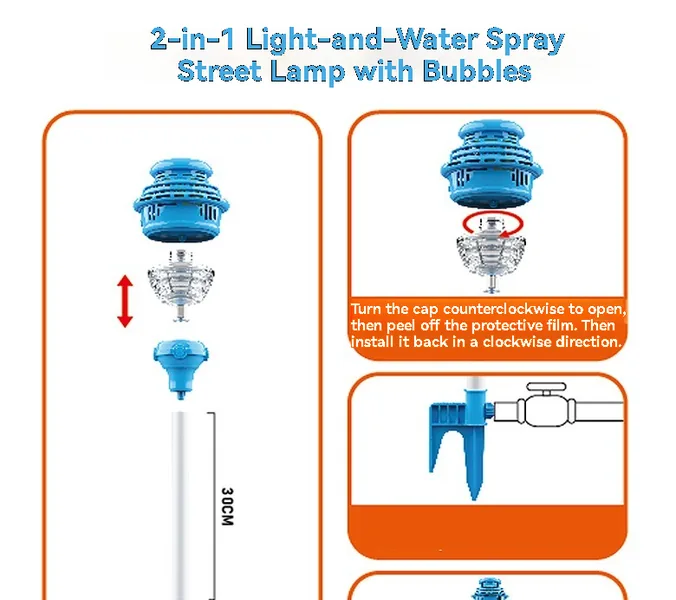 2 in 1 Water Spray and Bubble Machine with Battery - view 3