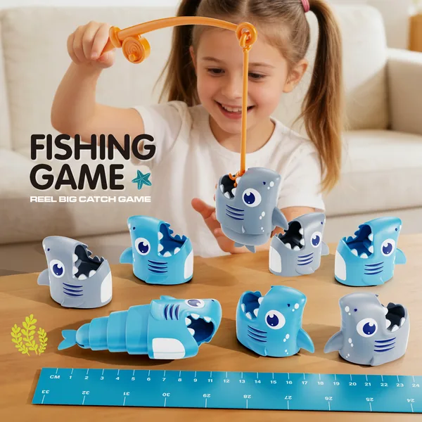 Magnetic Fishing Game with Shark Figures - view 4