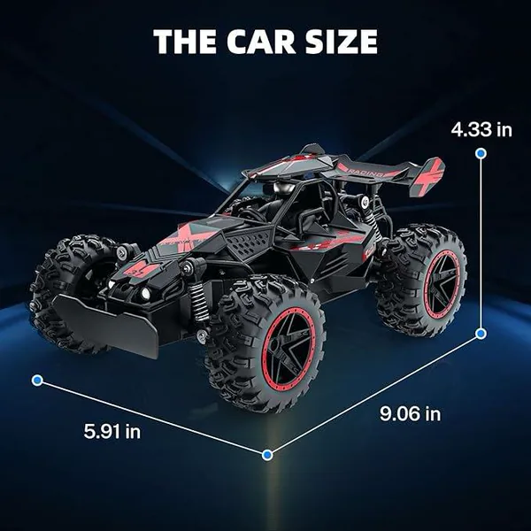 Coche 1/18 High Speed RC Car with Lights - view 5