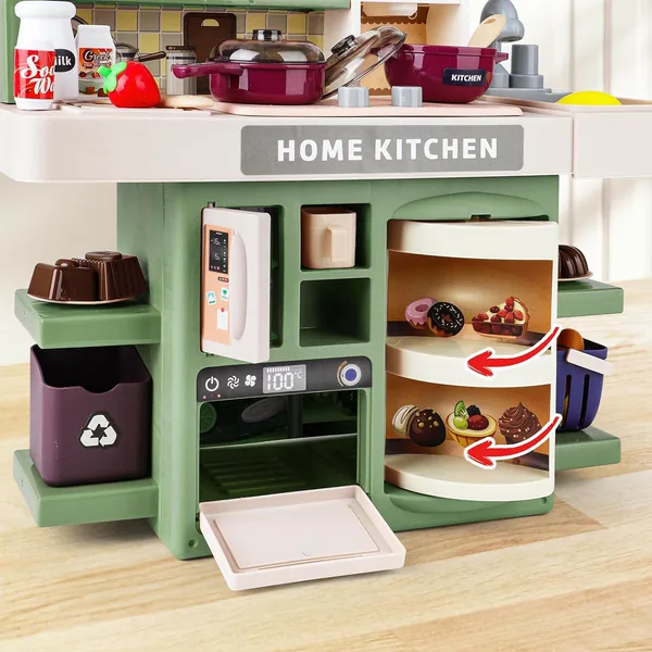 Kitchen Set Toy with Realistic Steam and Light-up Pretend Play - view 5