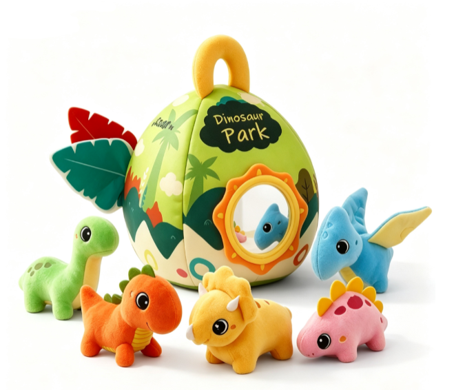 Plush Dinosaur House with Mini Dinosaur Plush Toys - view 7
