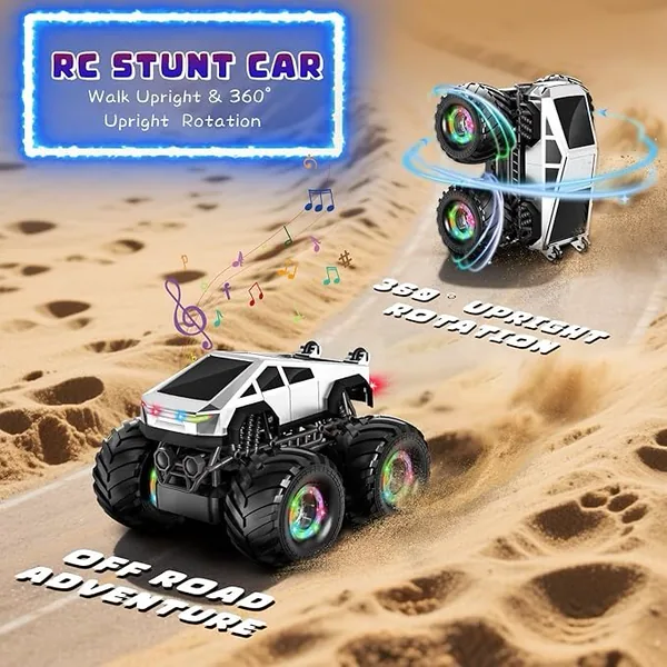 Remote Control 4WD 360 Rotating RC Stunt Car 1:18 - view 3