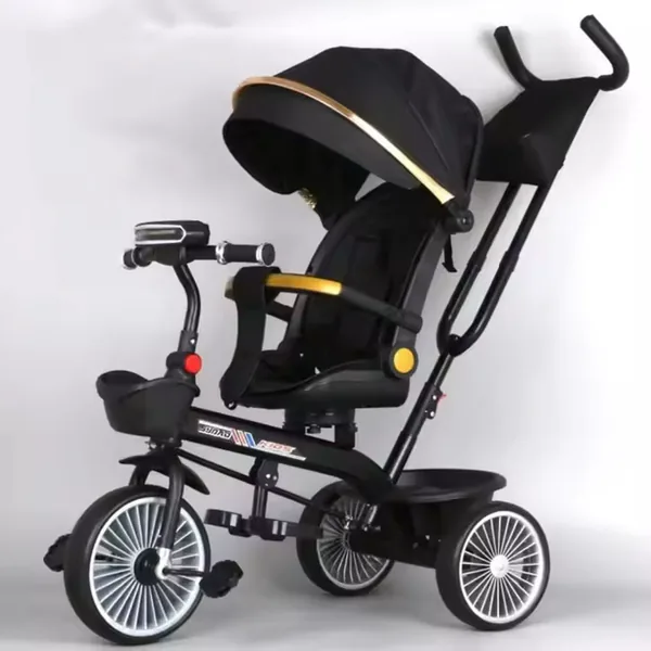 4-in-1 Kids Tricycle Ride on Cars Push Car - view 6