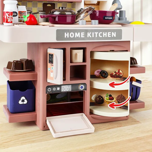 Kitchen Set Toy with Realistic Steam and Light-up Pretend Play - view 9