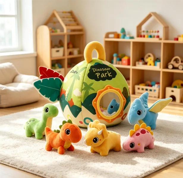 Plush Dinosaur House with Mini Dinosaur Plush Toys - view 6