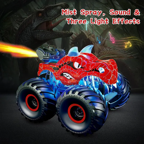 2.4G Remote Control 360 Rolling Double Side Stunt Car with Watch - view 8