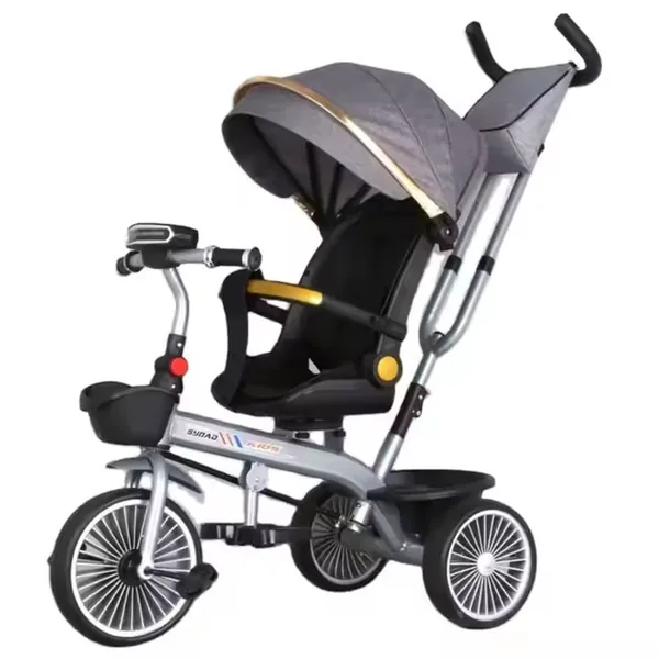 4-in-1 Kids Tricycle Ride on Cars Push Car - view 2