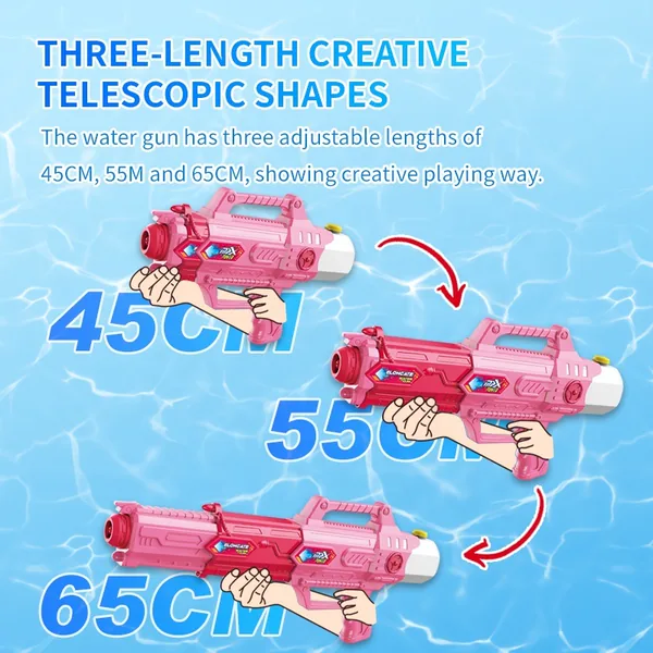 New Design Summer 550ML Three-Length Telescopic Water Pistol - view 2
