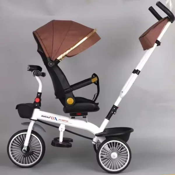 4-in-1 Kids Tricycle Ride on Cars Push Car - view 3