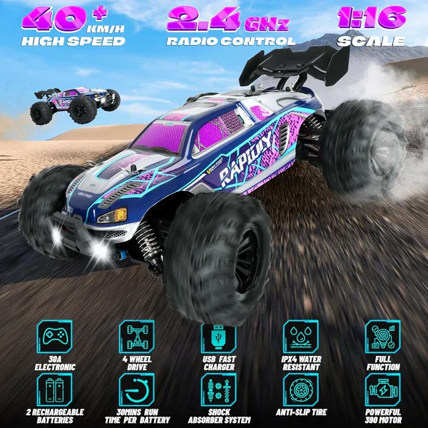 Camión RC 4WD 2.4GHz con luces LED - view 2