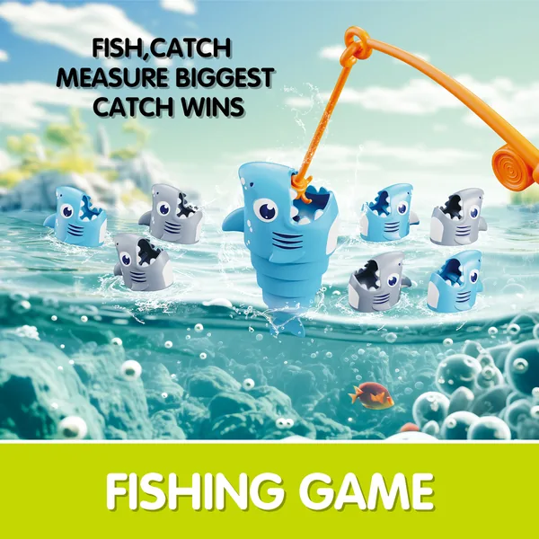Magnetic Fishing Game with Shark Figures - view 9