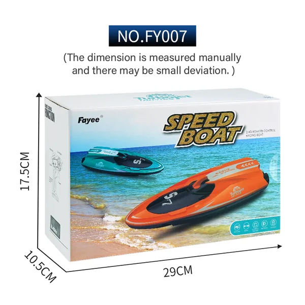 High-Speed 2.4G RC Racing Boat with Lights and Charger - view 6