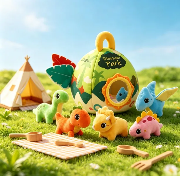 Plush Dinosaur House with Mini Dinosaur Plush Toys - view 4
