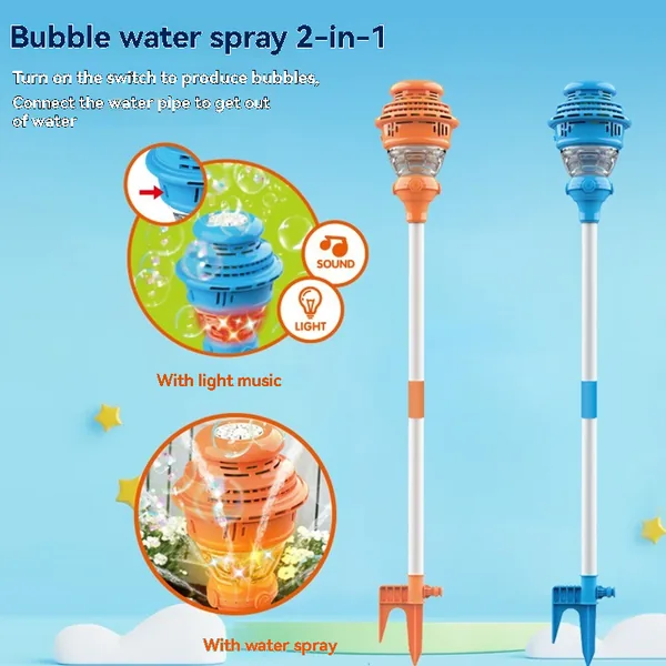2 in 1 Water Spray and Bubble Machine with Battery - view 6