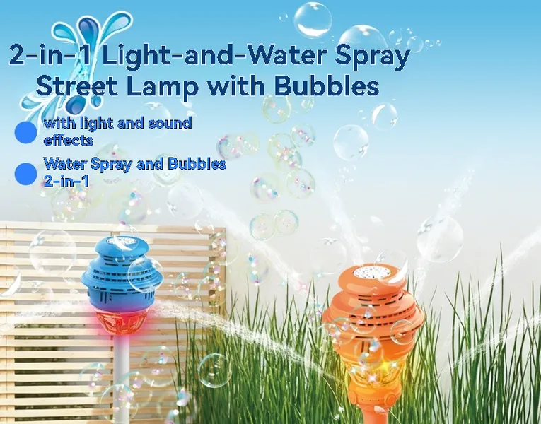 2 in 1 Water Spray and Bubble Machine with Battery - view 2