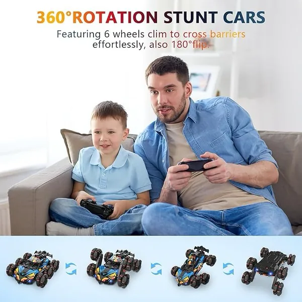 6WD RC Drift Stunt Car with 360 Rotating Spray - view 2