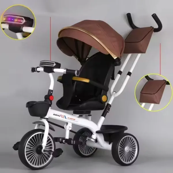 4-in-1 Kids Tricycle Ride on Cars Push Car - view 4