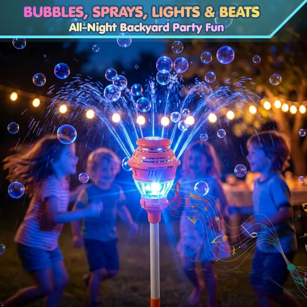 2 in 1 Water Spray and Bubble Machine with Battery - view 5