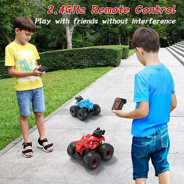 2.4G Remote Control 360 Rolling Double Side Stunt Car with Watch - view 10