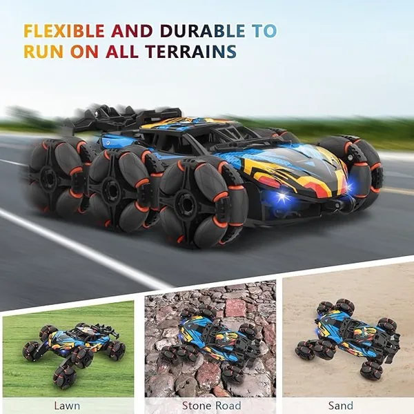 6WD RC Drift Stunt Car with 360 Rotating Spray - view 6