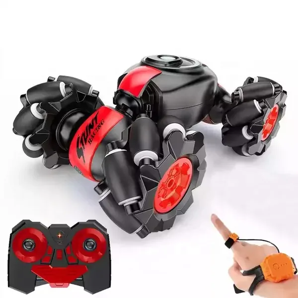 2.4G Remote Control 360 Rolling Double Side Stunt Car with Watch