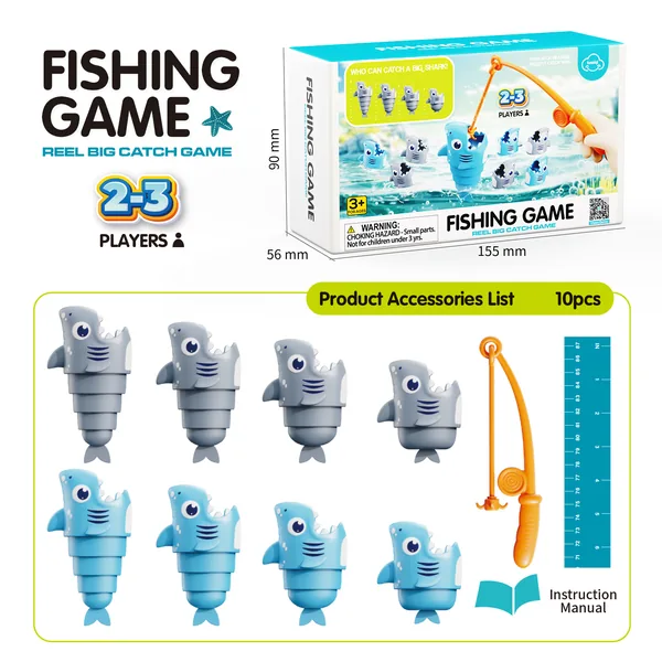 Magnetic Fishing Game with Shark Figures - view 8