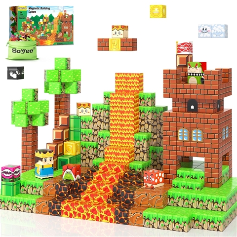King Magnetic Building Blocks ABS Castle Set